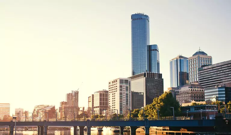 beautiful view of Melbourne city