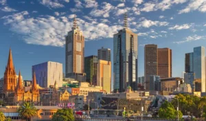 beautiful view of Melbourne city