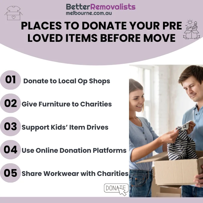 Places to Donate Your Pre Loved Items Before Move