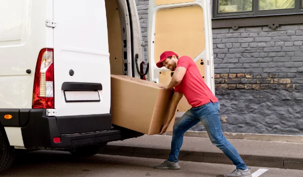 Man loading packages